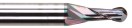 Micro fraise hémisphérique Z2 MD  E25UF + EZI-ALPHA